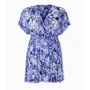 Torrid tie-dye dolman dress swim cover up